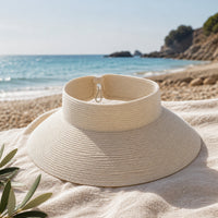Chapeau de Paille Visière Soleil à Bords Larges – Femme