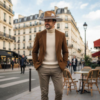 Chapeau Fedora Effet Suédine – Carte As & Plume