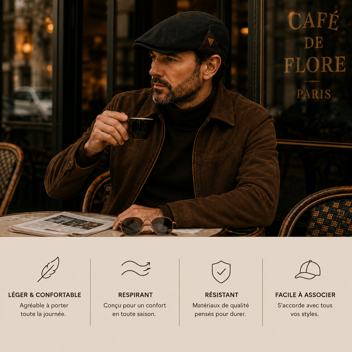 Béret Homme Rétro