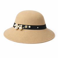 Chapeau Melon Cloche Femme - Perle