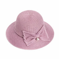 Chapeau de Paille Femme Chic Ruban