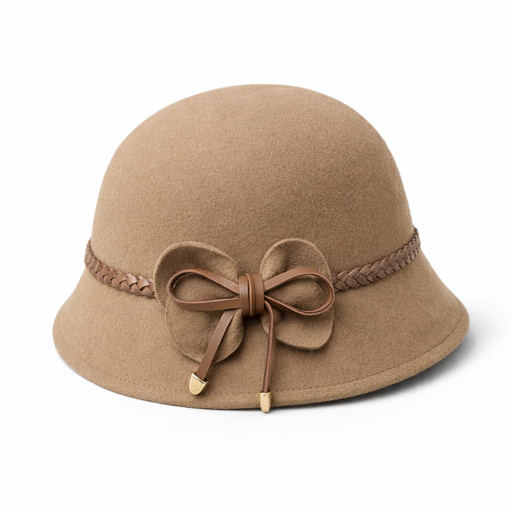 Chapeau Cloche Melon en Laine Femme - Pimpant