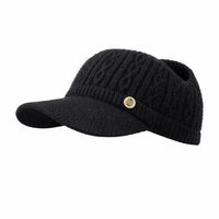 Bonnet Casquette Femme en Maille Tricotée Douce - Celeste