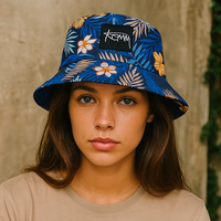 Bob Réversible – Double Face Tropicale Ou Unie