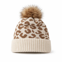 Bonnet Femme Léopard avec Pompon Douillet – Cheelyah