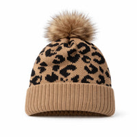 Bonnet Femme Léopard avec Pompon Douillet – Cheelyah