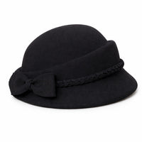 Chapeau en Laine Melon Cloche Femme - Casual
