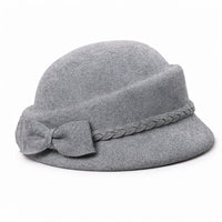 Chapeau en Laine Melon Cloche Femme - Casual
