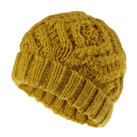 Bonnet Femme en tricot torsadé - GoldenCharm