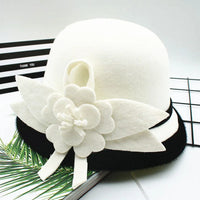 Chapeau Cloche Melon Femme Black&White
