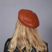 Béret Femme Véritable Cuir 100%