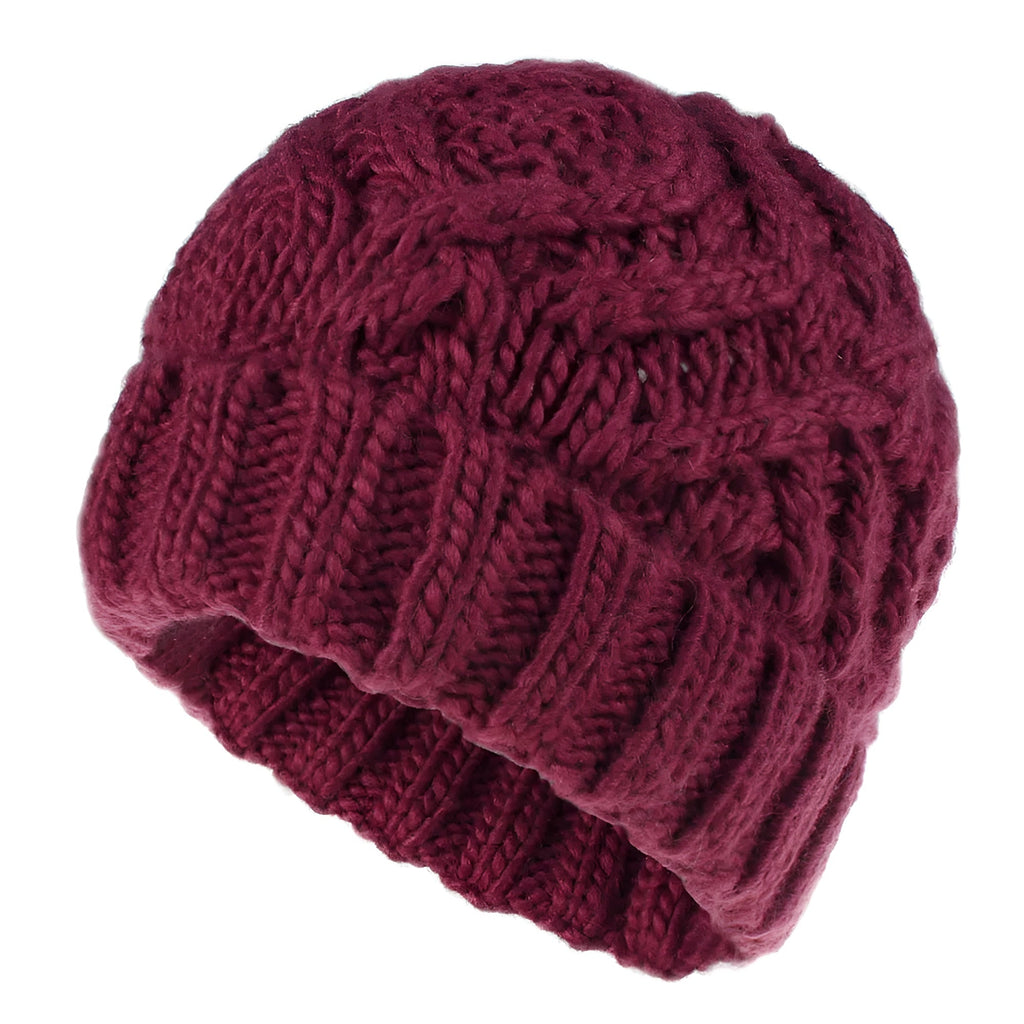 Bonnet Femme en tricot torsadé - GoldenCharm