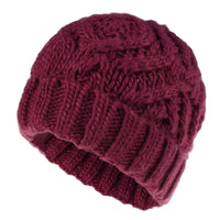 Bonnet Femme en tricot torsadé - GoldenCharm