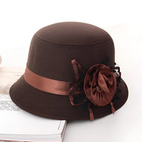 Chapeau Melon Cloche Femme Fleur