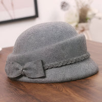 Chapeau en Laine Melon Cloche Femme - Casual