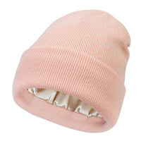 Bonnet Tricoté Doublure Satin - Satinaza
