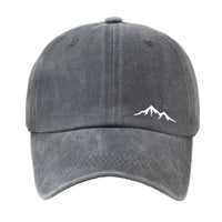 Casquette Baseball Effet Délavé – Broderie Montagne