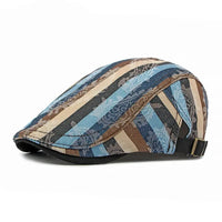 Béret Homme en Coton Rayée Multicolore - Stripe