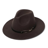 Chapeau Fedora Classy Chic Anneau Doré