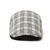 Béret Homme Réglable en Coton avec Motif Carreaux - Pixel