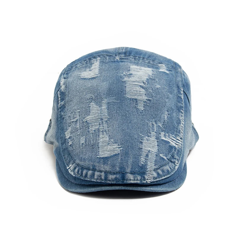 Béret Denim Déchiré Mixte - UrbanChic