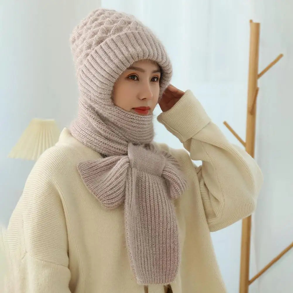 Bonnet Femme Intégral Coupe-Vent Épais - Alpine