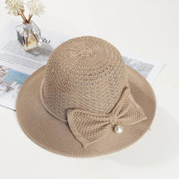 Chapeau de Paille Femme Chic Ruban