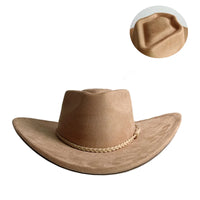 Chapeau Cowboy Coton Tressage Décoratif