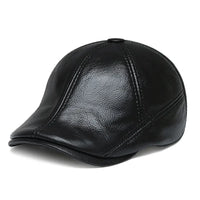 Béret en Cuir Homme - Cache Oreille
