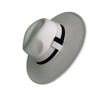 Chapeau Fedora Suédine – Bord Large et Ruban Contrasté