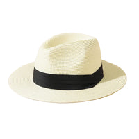 Chapeau Panama Paille Tressée – Ruban Noir