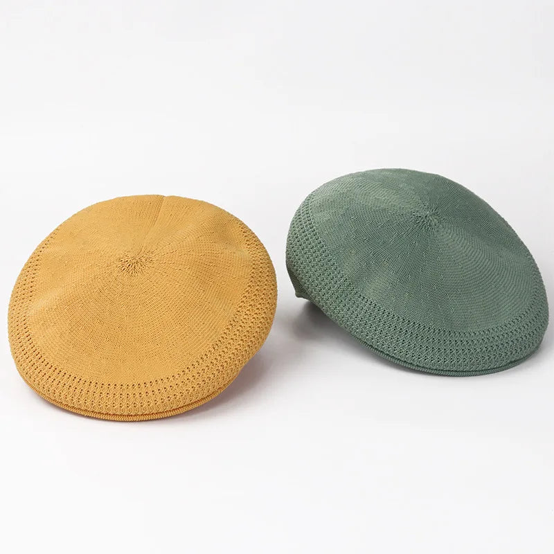 Béret Femme Tricoté en Maille Léger Respirant - Airbet
