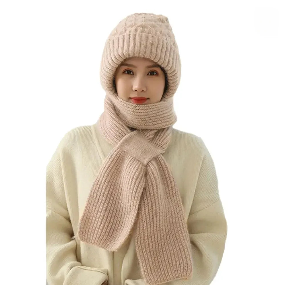 Bonnet Femme Intégral Coupe-Vent Épais - Alpine