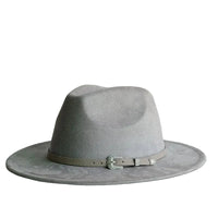 Chapeau Fedora Suédine – Ruban Peint Main