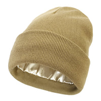 Bonnet Tricoté Doublure Satin - Satinaza