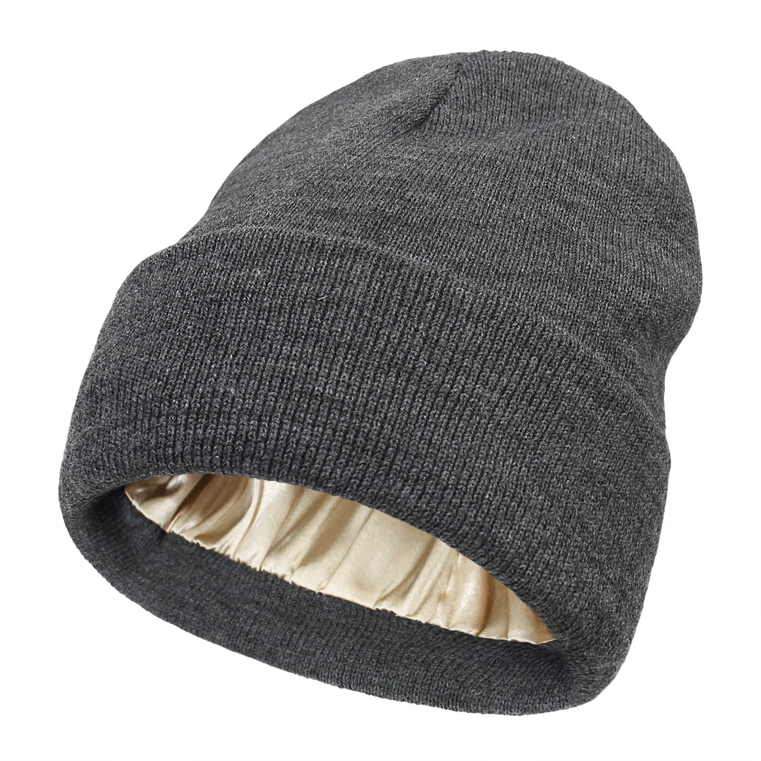Bonnet Tricoté Doublure Satin - Satinaza