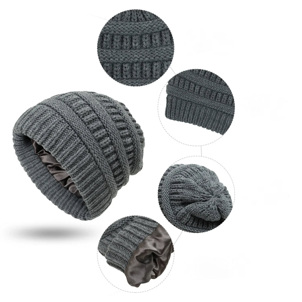 Bonnet Femme doublé en satin - Silkia