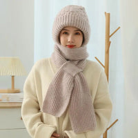 Bonnet Femme Intégral Coupe-Vent Épais - Alpine