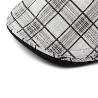 Béret Homme Réglable en Coton avec Motif Carreaux - Pixel