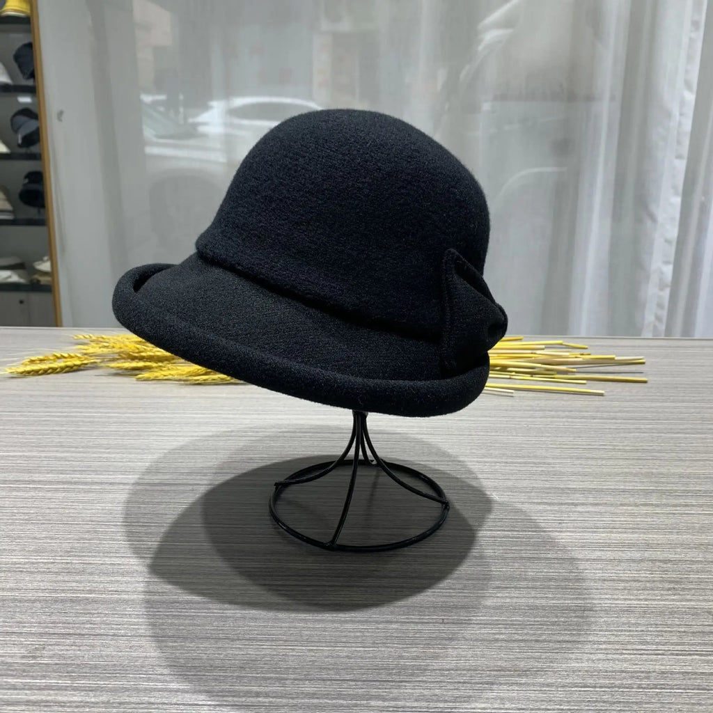 Chapeau Melon Cloche Femme Épais Hiver