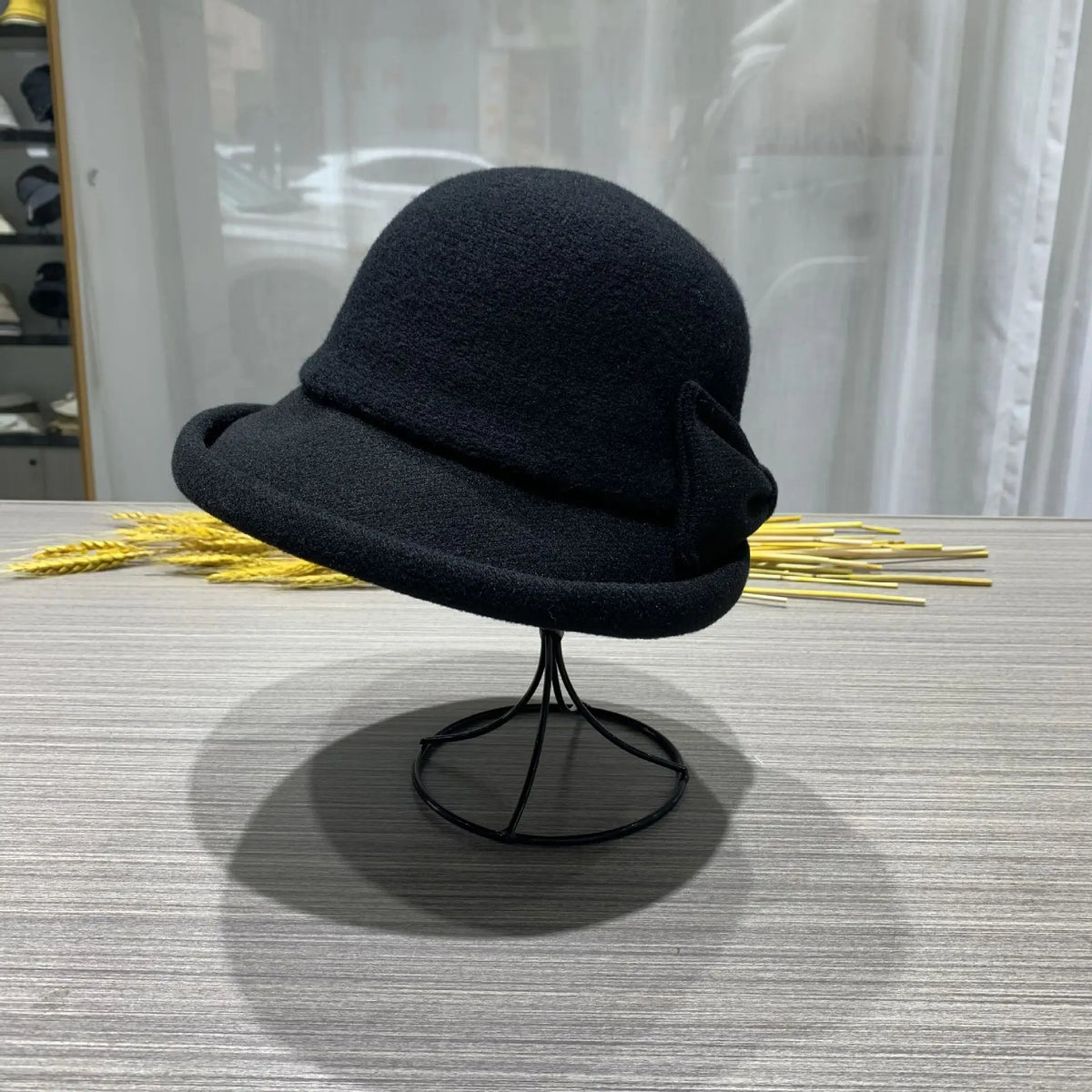 Chapeau Melon Cloche Femme Épais Hiver