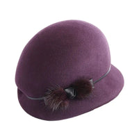 Chapeau Cloche Melon Femme 100% Laine