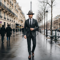 Chapeau Fedora Feutre – Bande Cuir Décor Longhorn