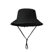 Bob Coton avec Cordon Ajustable – Bord Effiloché