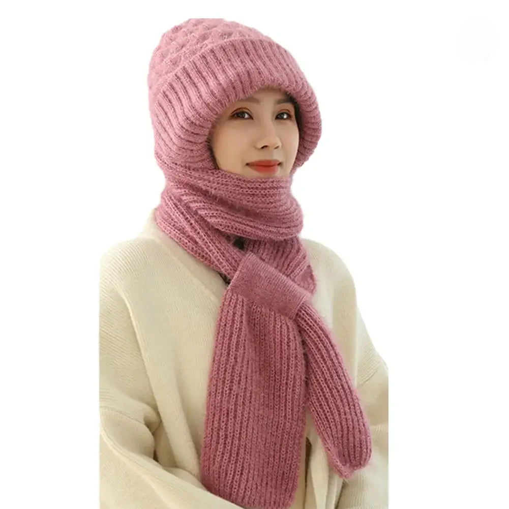 Bonnet Femme Intégral Coupe-Vent Épais - Alpine