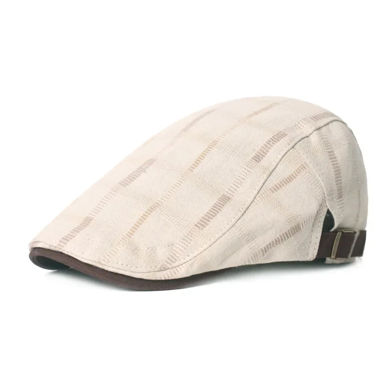 Béret Homme – Design À Carreaux Classique