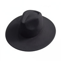 Chapeau Fedora Suédine – Bord Large et Bande Fine