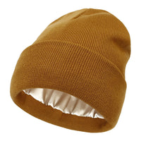 Bonnet Tricoté Doublure Satin - Satinaza