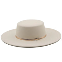 Chapeau Fedora Coton avec Bande Boucle Métallique