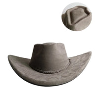 Chapeau Cowboy Coton Tressage Décoratif